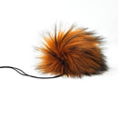 Toffee Brown Faux Fur Pom Poms-2