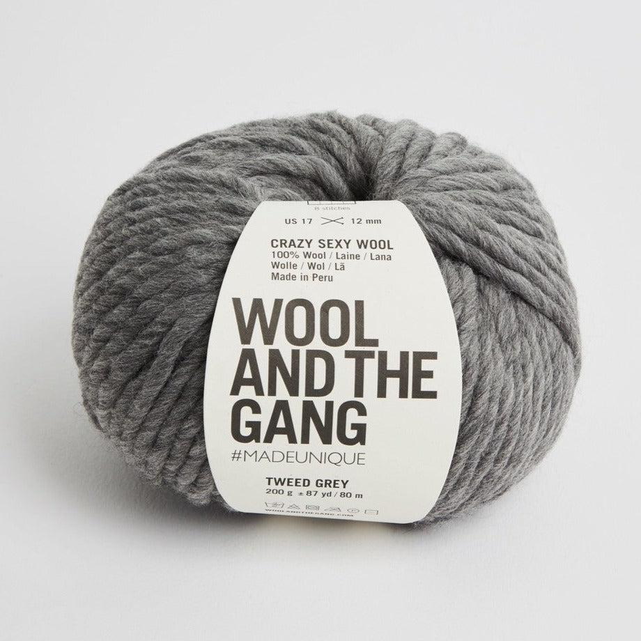 Wool and the Gang | Crazy Sexy Wool | Tweed Grey