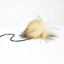 Vanilla Faux Fur Pom Poms (OLD LOT)-2