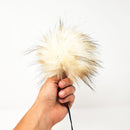 Vanilla Faux Fur Pom Poms-3