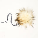 Vanilla Faux Fur Pom Poms-2