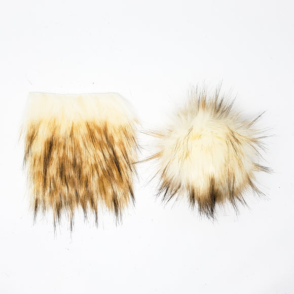 Vanilla - Faux Fur Pre-Cut DIY Squares