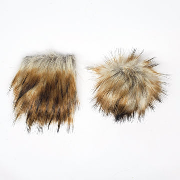 White Oak - Faux Fur Pre-Cut DIY Squares