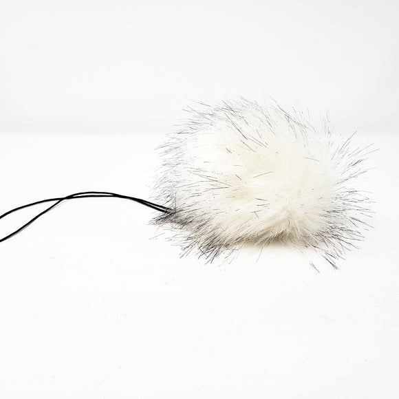 White Wolf Faux Fur Pom Poms