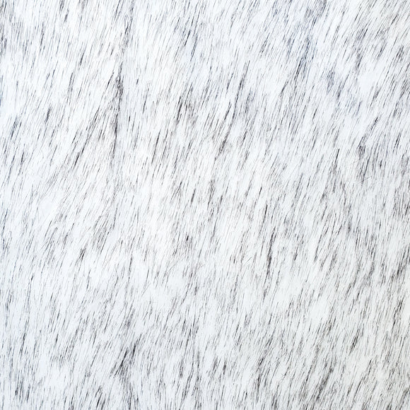 White Wolf Fake Fur Faux Fur Fabric by the Metre / Yard