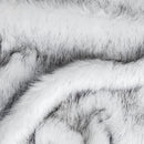 White Wolf Fake Fur Faux Fur Fabric by the Metre / Yard-1