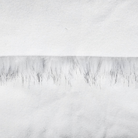 White Wolf Fake Fur Faux Fur Fabric by the Metre / Yard