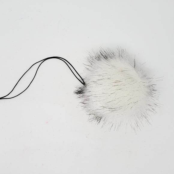 White Wolf Faux Fur Pom Poms