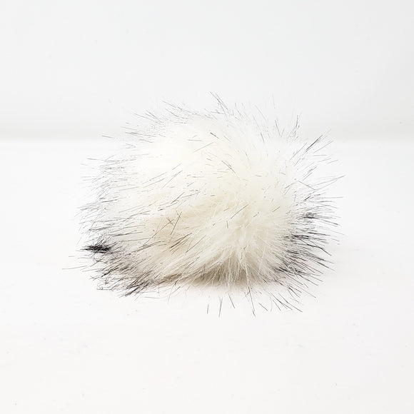 White Wolf Faux Fur Pom Poms