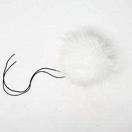 Whiteout Faux Fur Pom Poms - 0